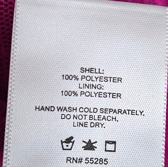 Express Womens Sheer Dot Mock Neck Smocked Cuff Top FUCHSIA XS - Picture 6 of 6